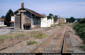 SOU Railway station: Quicksburg